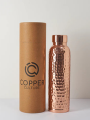 Hammered Pure Copper Water Bottle 950ml