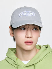Vintage Damage Curve Logo Unstructured Ballcap