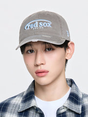 Vintage Damage Curve Logo Unstructured Ballcap