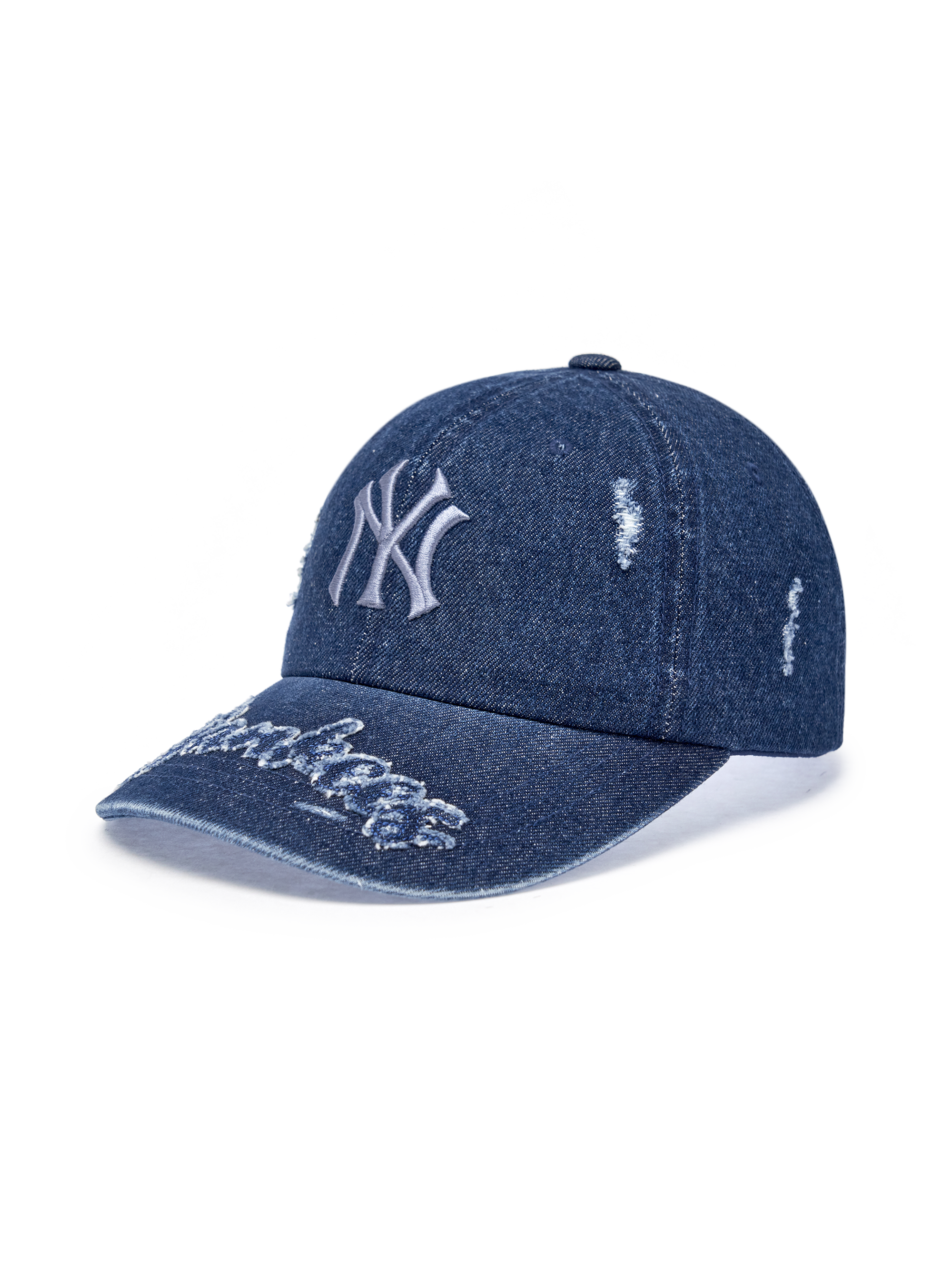 Vintage Destroyed Denim Unstructured Ballcap
