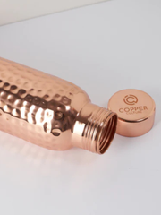 Hammered Pure Copper Water Bottle 950ml