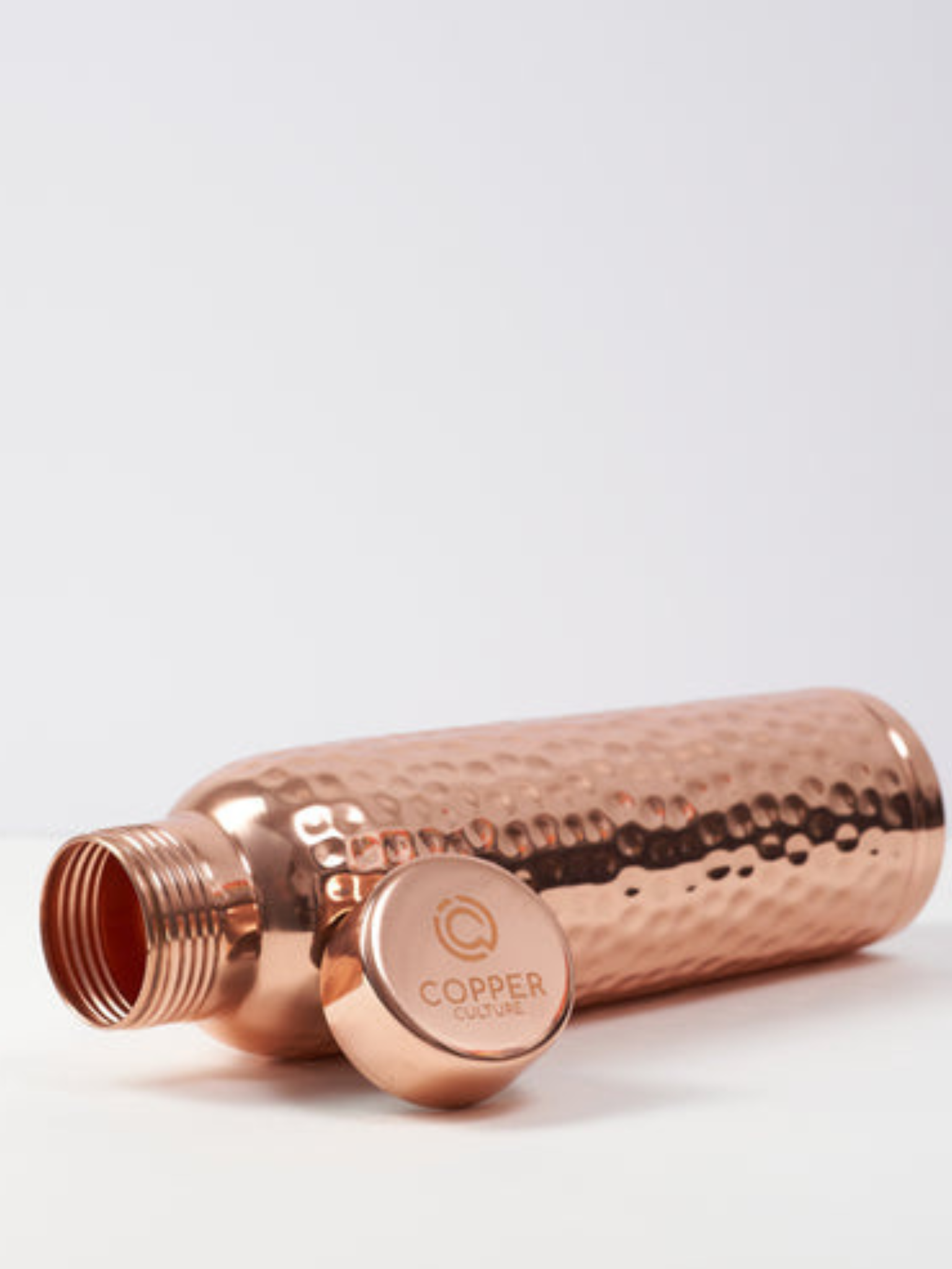Hammered Pure Copper Water Bottle 950ml