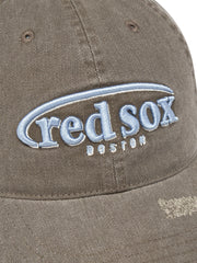 Vintage Damage Curve Logo Unstructured Ballcap