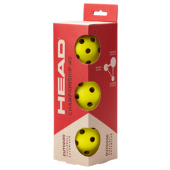 HEAD Championship 40 Pickleball Ball - 3 Pack Yellow