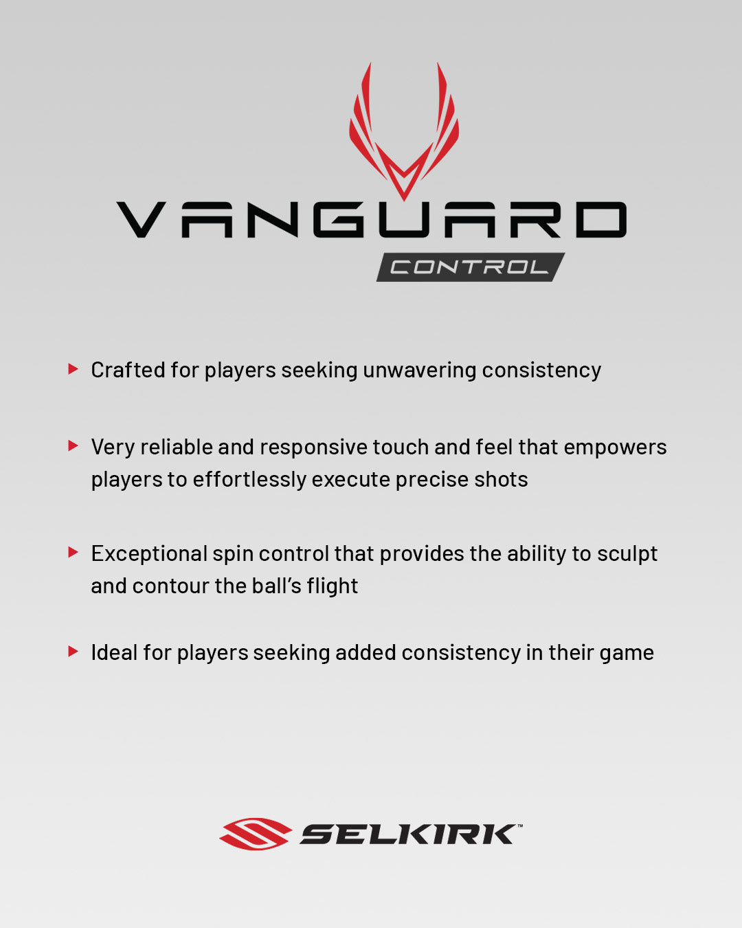 Selkirk VANGUARD Control - Pickleball Paddle