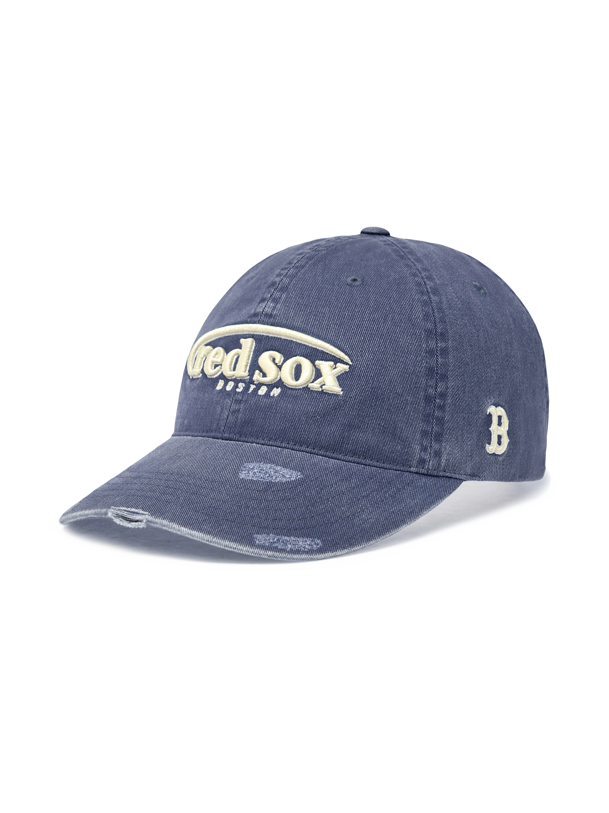 Vintage Damage Curve Logo Unstructured Ballcap