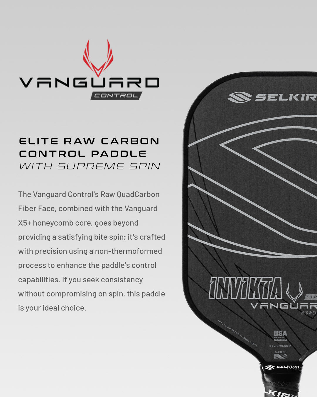 Selkirk VANGUARD Control - Pickleball Paddle