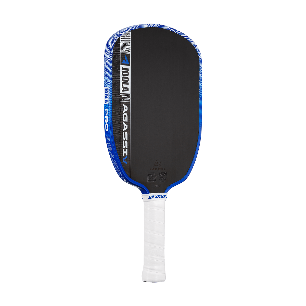 JOOLA Agassi Pro V Andre Agassi Royal Blue 14mm Pickleball Paddle