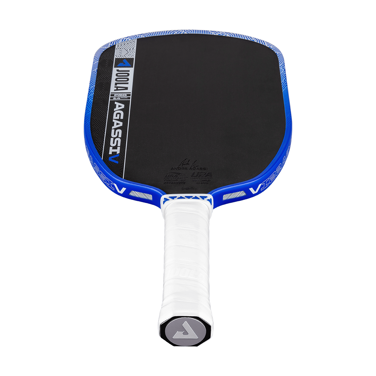 JOOLA Agassi Pro V Andre Agassi Royal Blue 14mm Pickleball Paddle