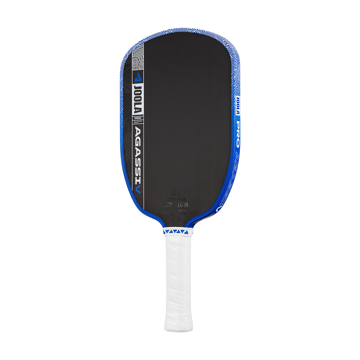 JOOLA Agassi Pro V Andre Agassi Royal Blue 14mm Pickleball Paddle