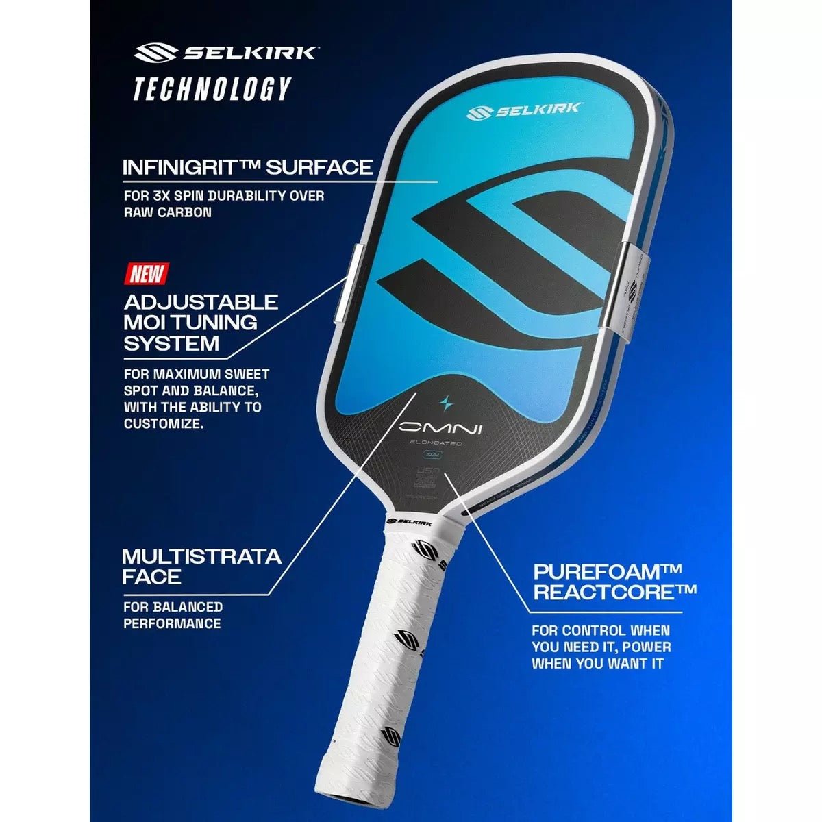 Selkirk OMNI Widebody Pickleball Paddle